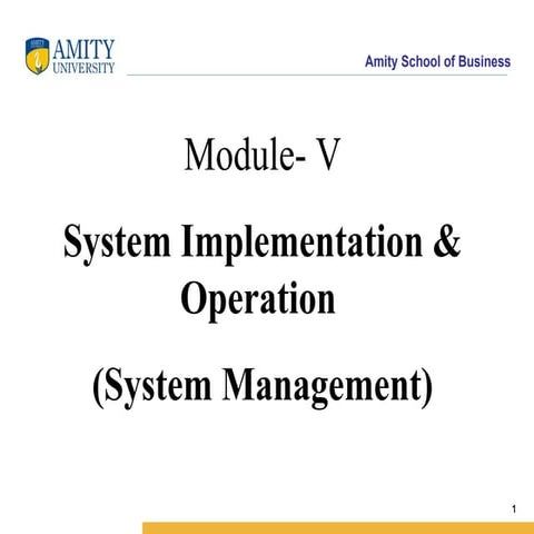 Analysis & Design of Business Systems - 5