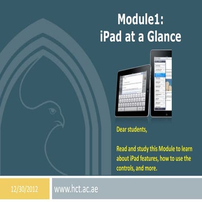 Module 001   i pad at a glance