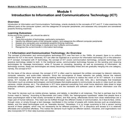 Module 01 in Living in the IT Era.......docx
