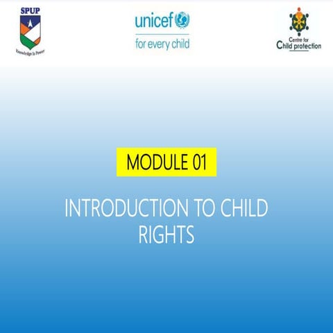 Module 01 introduction to child rights