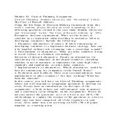 Module 02 Critical Thinking AssignmentCritical Thinking Studen | PDF