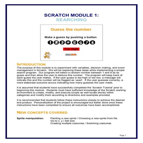Modul 1 Scratch | PDF
