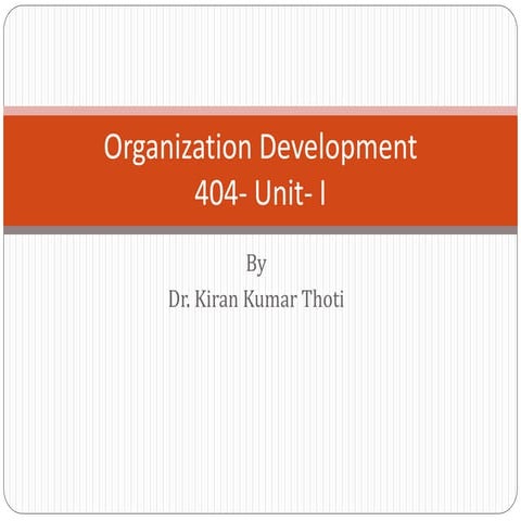 Organization Development