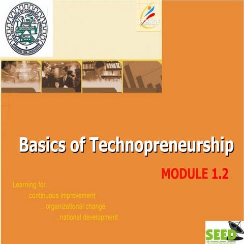 Module 1.2 basics of technopreneurship