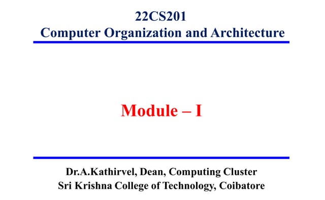 22CS201 COA