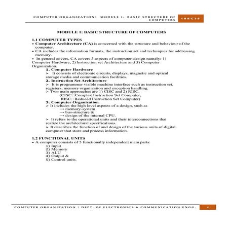 bec306c Computer Architecture and Organization | PDF