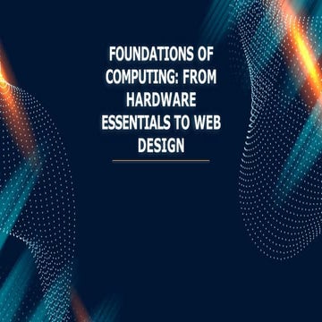 foundation of computing module1 power point