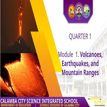 Module  1. Volcanoes, Earthquakes, and Mountain Ranges.pptx