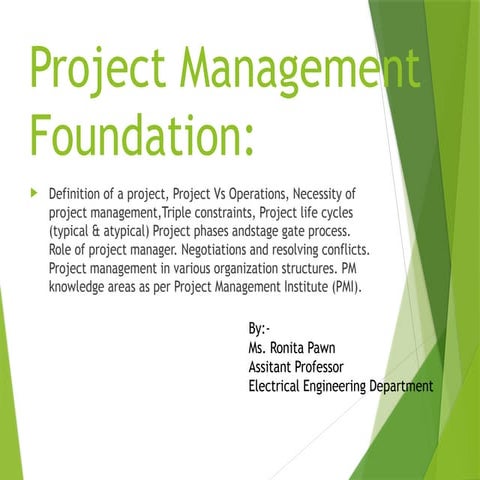 Module 1 Project management civil engineering