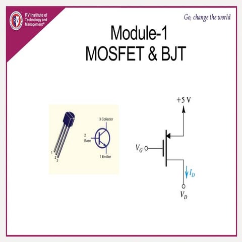 BJT MOSFET POWER  ELECTRONICS  VTU MODULE 1.pdf