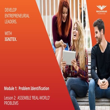 Module 1.2: Problem Identification_Assemble real world problems | PPTX