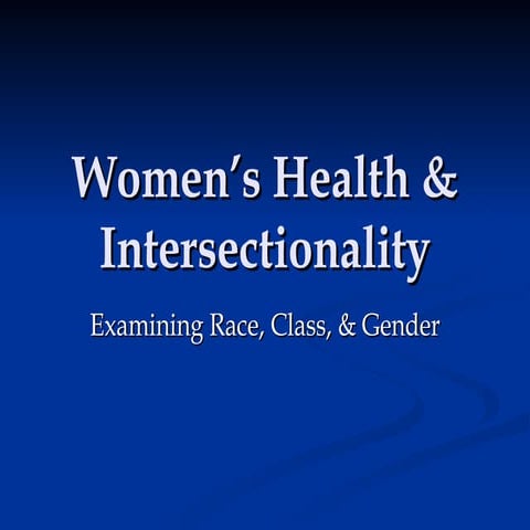 Module 1.3 intersectionality | PPT