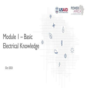 Module 1 - Basic Electricity and Equipments
