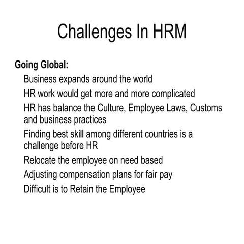 Module 1   challenges in hrm