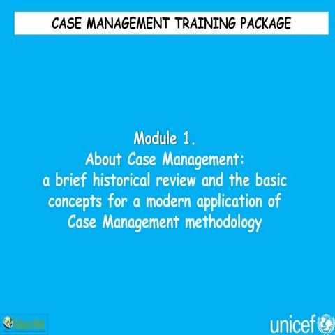 Integrated Social Services: Reaching the Most Vulnerable. Training package fo...