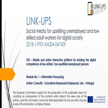 Module No. 1 – Information Processing
