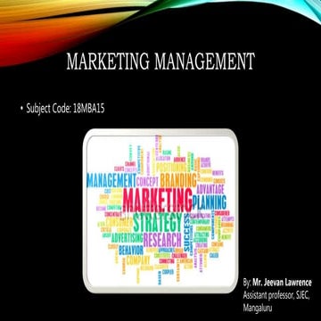 marketing management