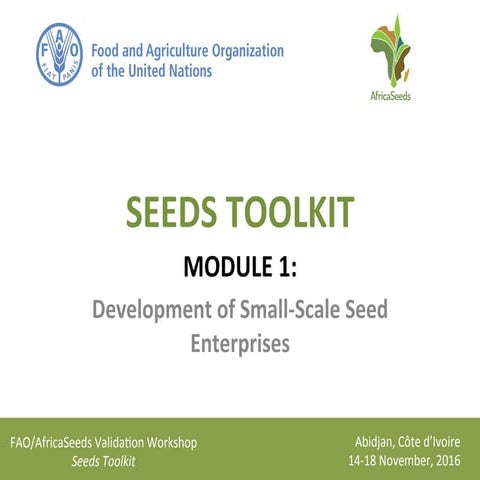 Day 1 - Module1 - Small scale enterprises - Session 3