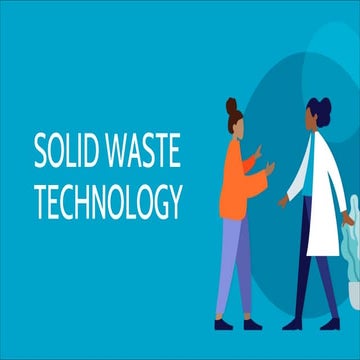 ENVIRONMENTAL ENGINEERING - SOLID WASTE TECHNOLOGY