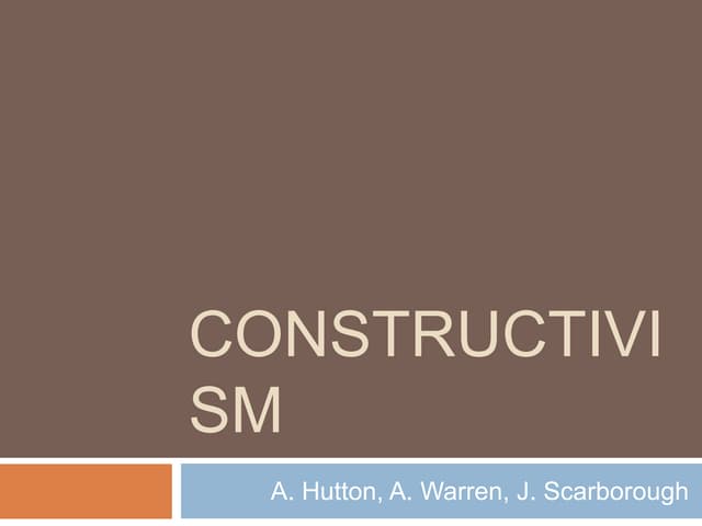 Module 13 Learning Theories