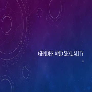 Child Psychology Module 14 Gender and Sexuality 