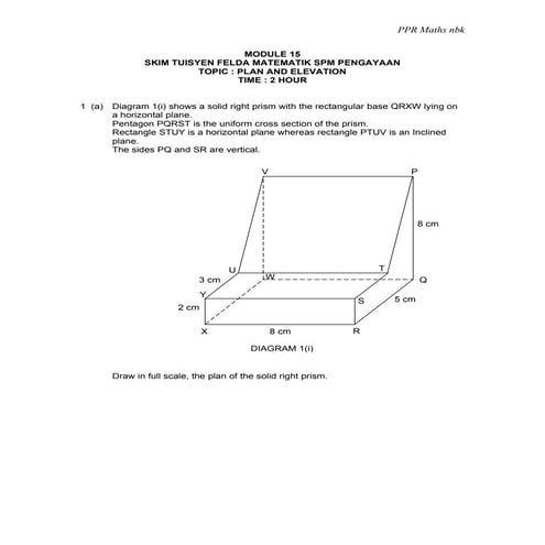Module 15 Plan And Elevation | PDF