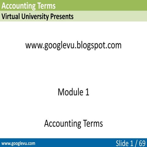 Accounting Terms