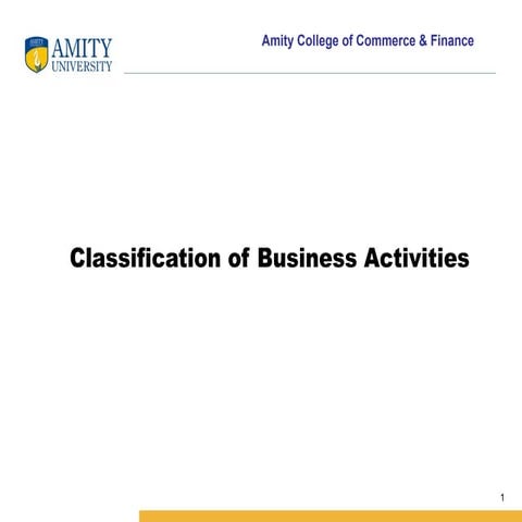 Comprehensive Overview of Business Activity Classifications and ...