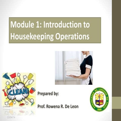 Introduction to housekeeping | PPTX