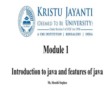Module 1_Introduction to Java and Features of Java.pptx