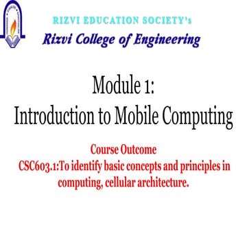 Module 1_ Introduction to Mobile Computing.pptx | Smartphones ...