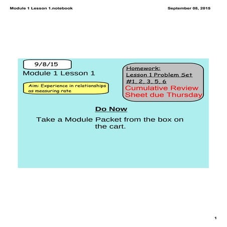 Module 1 lesson 1 | PDF