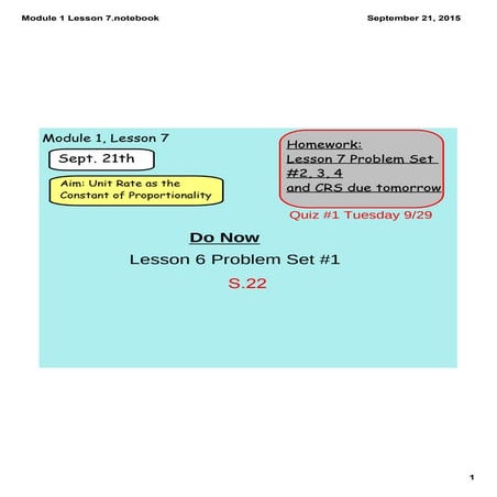 Module 1 lesson 7 | PDF
