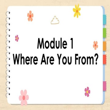 Year 4 English Module One Listening and Speaking | PPTX