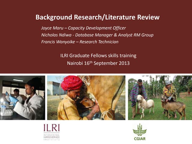 Literature review in the research process 