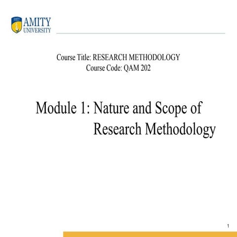 Comprehensive Research Methodology: Nature, Scope, and Design | PDF
