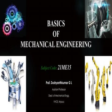 elements  of mechanical engineering for firs year