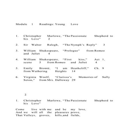 Module1ReadingsYoungLove1.ChristopherMarlow.docx