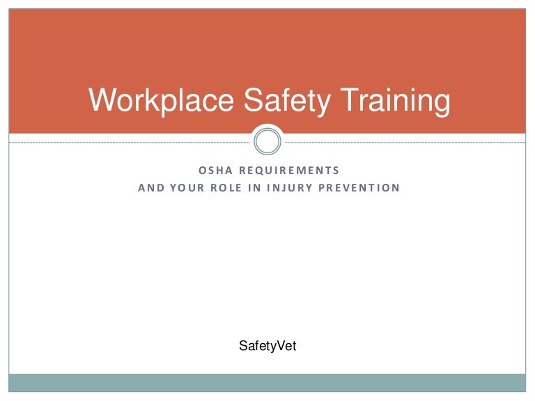 Module 1 safety training