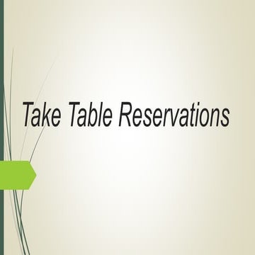MOdule 1 Take Table Reservations.pptx