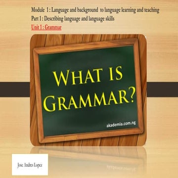 Module  1 tkt unit 1 and 2 