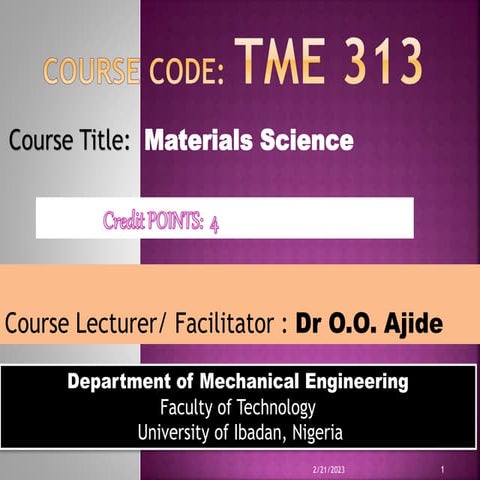 Module 1_TME 313.pptx