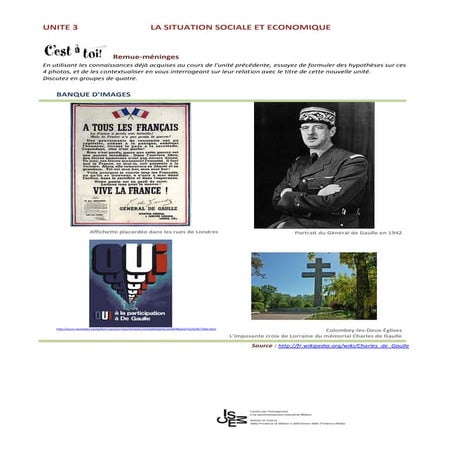 LA SITUATION SOCIALE ET ECONOMIQUE