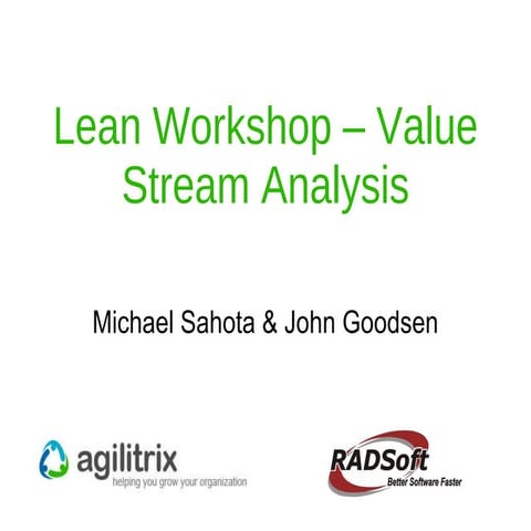 Kanban 101 - 1 - Perfection, Waste and Value Stream Mapping