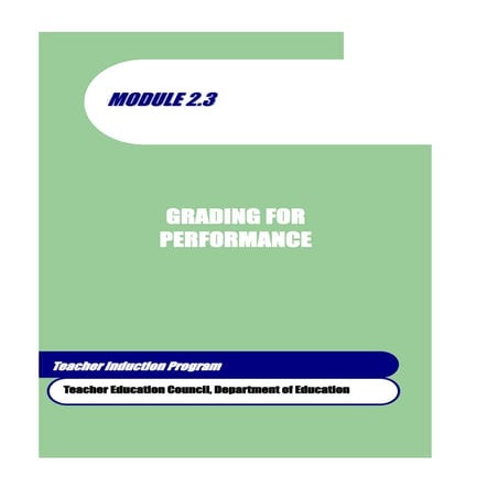 Module 2.3 grading for performance | PDF