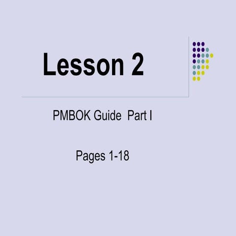 PM FrameWork: Module 2