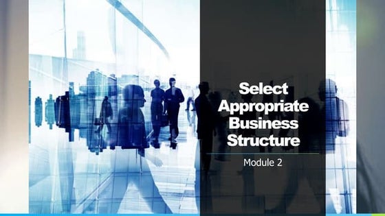 M2 Select a business structure that suit industry and growth plan - Finance S...