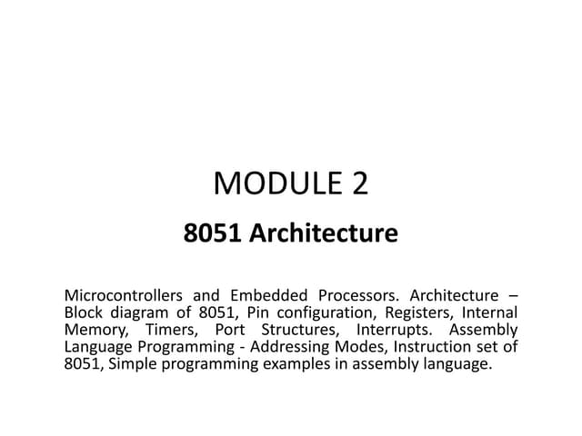 8051 Architecture