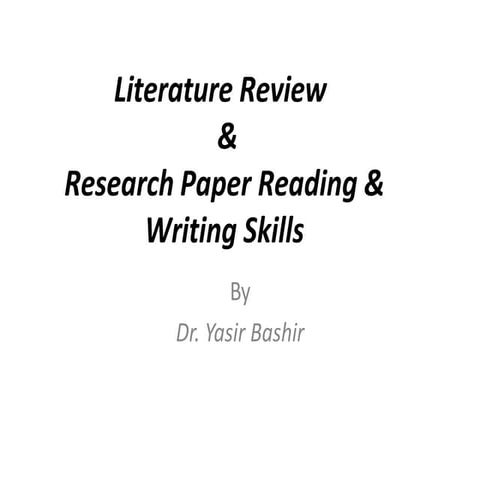 What and How to Write in research Paper