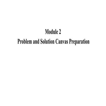 Problem and solution canvas preparation, Value proposition